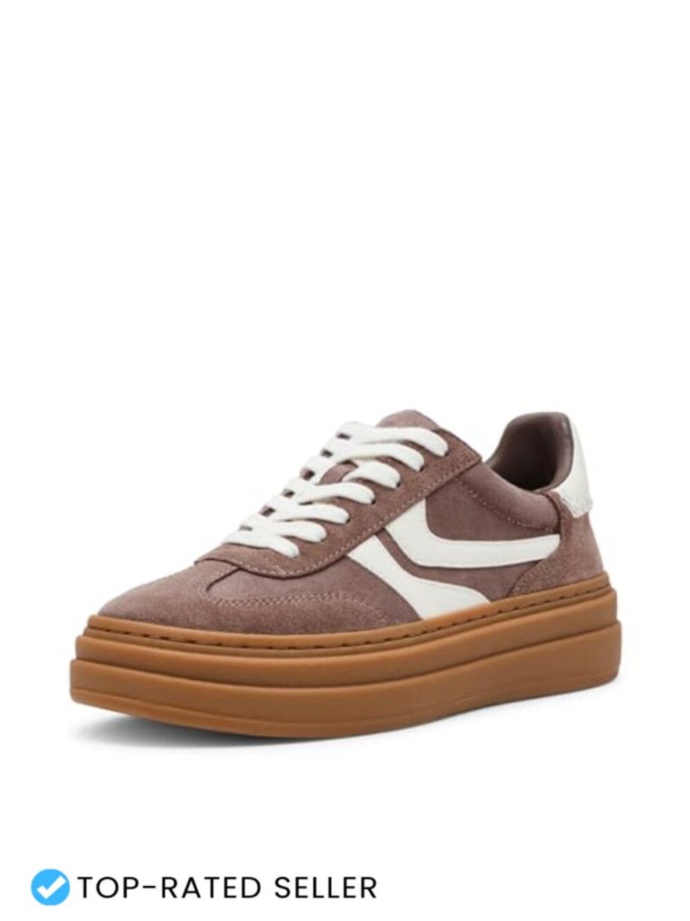 Steve Madden Womens Dodge Suede Nylon Platform Sneakers